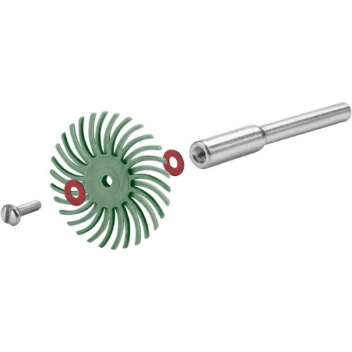 mini csiszoló klt. radiális sörték, 3,0 mm befogás, 52 db, nylon