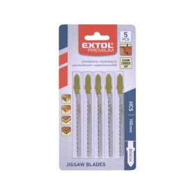   dekopírlap, 5db, Bosch befogás, HCS; 75×4,5×1,5mm, 2,5mm fogtáv, köszörült fogak, egyenes és íves  puhafához, faforgács-