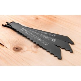   szablyafűrészlap klt., 3db, Bosch befogás, 200 mm, 6-10 TPI, HCS, fához, műanyaghoz