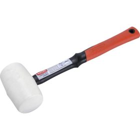   gumikalapács üvegszálas nyéllel, fehér gumi ; 50 mm, 0,28 kg