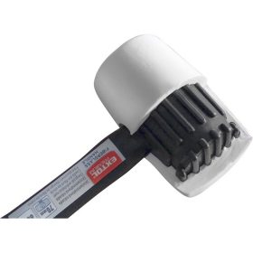   gumikalapács üvegszálas nyéllel, fehér gumi ; 70 mm, 0,68 kg