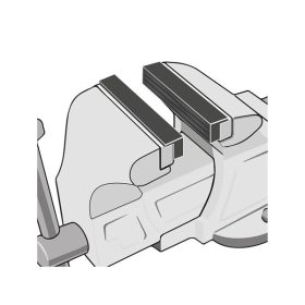 védőpofa satuhoz, 2 db; 113 mm, TPU műanyag