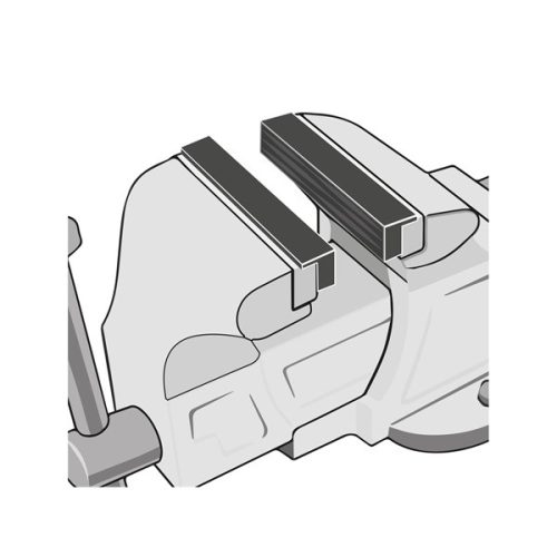 védőpofa satuhoz, 2 db; 113 mm, TPU műanyag