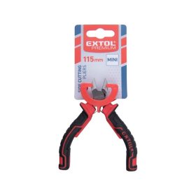   oldalcsípő fogó, mini; 115 mm, kétszínű műanyag nyél, rugós