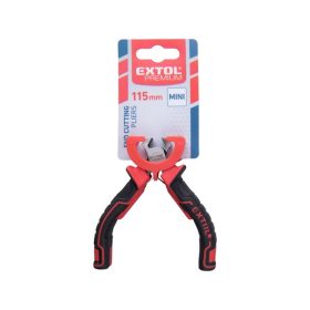   homlokcsípő fogó, mini; 115 mm, kétszínű műanyag nyél, rugós