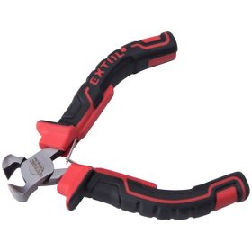   homlokcsípő fogó, mini; 115 mm, kétszínű műanyag nyél, rugós