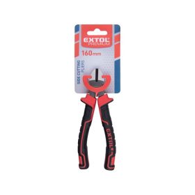   oldalcsípő fogó, 160mm, duál  vörös/fekete, TPR nyél, akasztós szerszámtartó