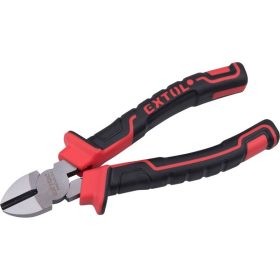   oldalcsípő fogó, 160mm, duál  vörös/fekete, TPR nyél, akasztós szerszámtartó