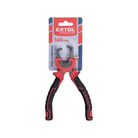   blankoló fogó; 160mm,  duál  vörös/fekete TPR nyél, akasztós szerszámtartó