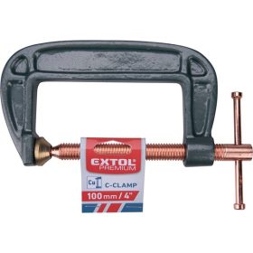 C-szorító 100mm, rézbevonatú