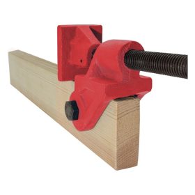   négyszögtengelyes szorító (táblásító szorító / csavaros asztalos szorító négyszög profilhoz) , 1", acél