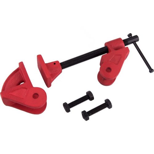 négyszögtengelyes szorító (táblásító szorító / csavaros asztalos szorító négyszög profilhoz) , 1", acél