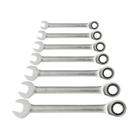   racsnis csillag-villás kulcs klt. 7db; 8-19mm CrV. 72 foggal, 1 irányú forgás