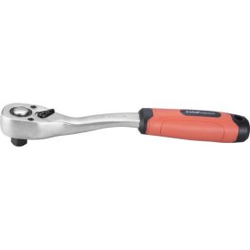   racsnis hajtókar, CV., 45 fog, hajlított szár, csúszásgátló TPR markolat; 1/4", 153 mm