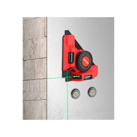   lézeres vízszintező, (csempelézer, derékszöglézer) ZÖLD, 2H (2 horizontális), akkus, vákuumos talppal