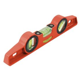   vízmérték 250mm, mágnessel, 3 libella, pontosság: 1mm/1m, festett ALU