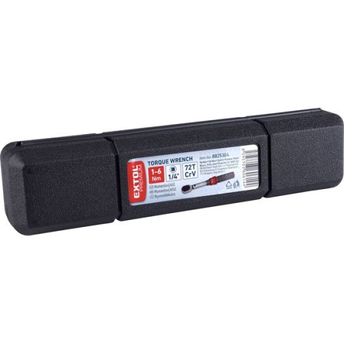 nyomatékkulcs, 1/4", 1 - 6 Nm, 72 fog; pontosság: +/- 3%