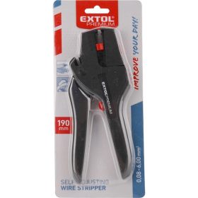   vezeték csupaszító (blankoló) fogó, automata, 0,08-6mm2 átmérőjű kábelhez, 190 mm, bliszteren