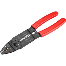   érvéghüvely fogó (krimpelő), 1,0 - 2,5 mm2, vágási kapacitás: M 2,6-3,0-3,5-4,0-5,0, blankolás: 0,6-3,2mm, hossz: 215 mm