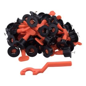   lapszintező (csempeszintező, burkolatszintező) klt. 50 db csavaros talp + 1 db kulcs, többször használható