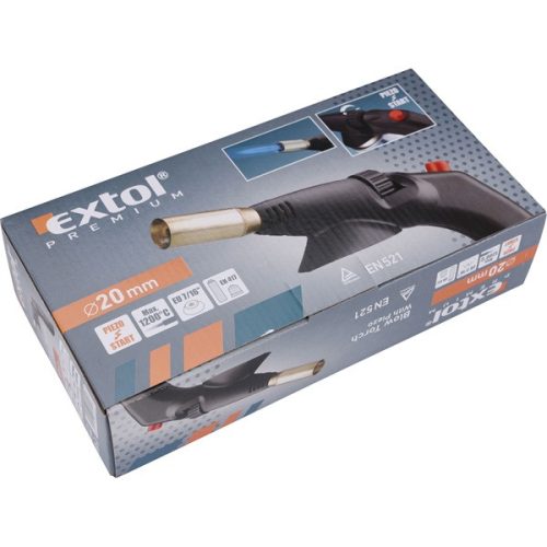 gázlámpa forrasztáshoz, piezó gyújtásssal, 1200°C, 1700kW,  7/16