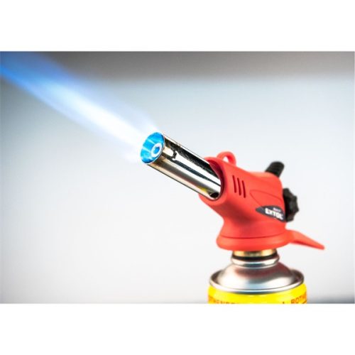 gázlámpa mini forrasztáshoz, piezó gyújtásssal, előmelegítés, 1300°C, 1100kW,  7/16