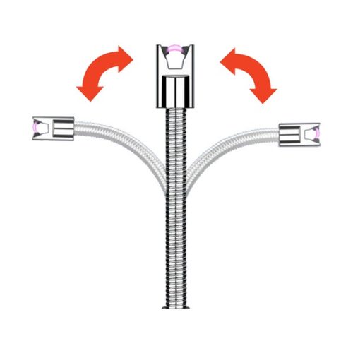 elektromos plazma (ARC/Atomic/ívgyújtó) öngyújtó, hajlítható szárral, 26 cm, USB tölthető
