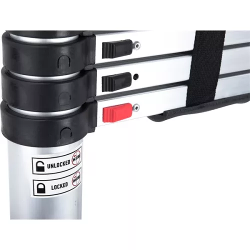 teleszkópos létra, max./min magasság 3,8m/0,96m, ALU