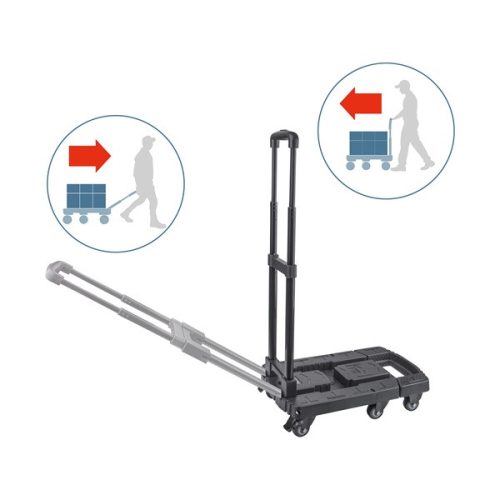 kézikocsi, összecsukható, max.teherbírás:100kg, 6 db kerék