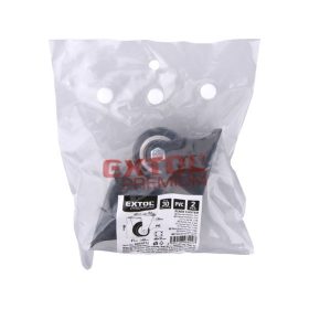   készülékgörgő 2 db, fix, fekete PVC, 40mm, max. teherbírás: 30 kg/db