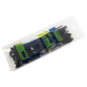   kábelkötegelő 7,6×500mm 50db, fekete nylon; UV-, sav- és lúgálló