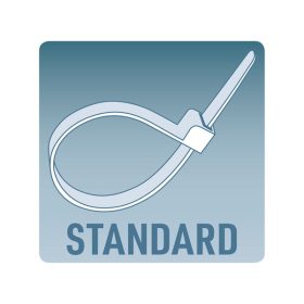   kábelkötegelő 2,5×100mm 100db, 4 színű (piros, kék, sárga, zöld), nylon;