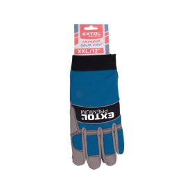   kesztyű munkához; erősített tenyérrész, CE, EN388,  méret: 12' rezgéscsillapítással
