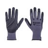 Kötött kesztyű nylon-Spandex, varrat nélküli, méret: 10' nitrilbe mártott teny. és ujjhegy, gumírozott mandzsetta