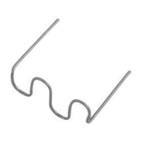   kapocs, nagy hullám, 0,6 mm, szélesség: 15 mm, hossz.: 30 mm, 150 db, 8891505 akkus műanyag hegesztőhőz