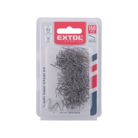   kapocs, 'M' forma, 0,6 mm, szélesség: 15 mm, hossz.: 30 mm, 150 db, 8891505 akkus műanyag hegesztőhőz