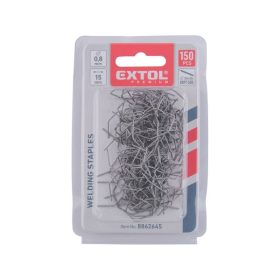   kapocs, 'V' forma, 0,8 mm, szélesség: 15 mm, hossz.: 30 mm, 150 db, 8891505 akkus műanyag hegesztőhőz