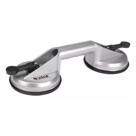   üvegemelő (vákuumos üvegfogó tappancs), kétfejes, max. 100kg teherbírás, átmérő: 118mm, ALU ötvözet