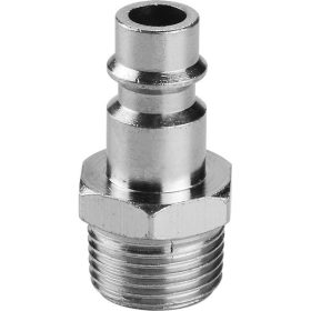   gyorscsatlakozó-dugó, külső menettel, G-1/4", nikkelezett réz, bliszteren