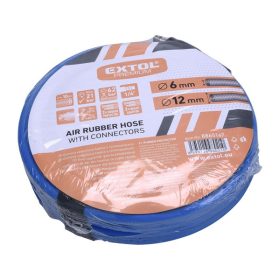   légtömlő egyenes, 10m, kompresszorhoz, 1/4", átm.: 6 / 12 mm, max. 20 Bar, gyorscsatlakozókkal