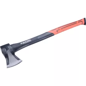   hasító fejsze, ékes, üvegszálas nyél 1000g, nylon erősítéssel, 600 mm hosszú, TPR gumis markolat