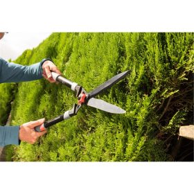   sövényvágó olló; 630mm, hullámos, tapadásmentes penge, gumírozott műanyag fogantyúval