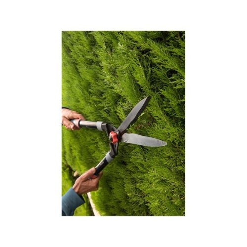 sövényvágó olló; 630mm, hullámos, tapadásmentes penge, gumírozott műanyag fogantyúval