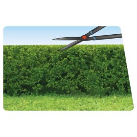   sövényvágó olló, hullámos, tapadásmentes penge, teleszkópos, 690-890mm, ellipszis, gumírozott műanyag