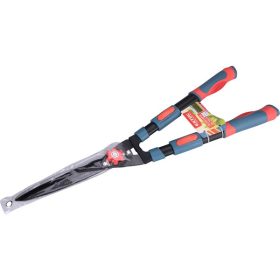   sövényvágó olló, hullámos, tapadásmentes penge, teleszkópos, 690-890mm, ellipszis, gumírozott műanyag