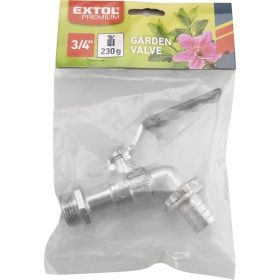 kerti kifolyócsap, karos, tömlővéges; 3/4", 230g