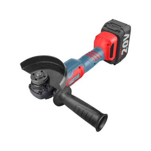 akkus sarokcsiszológép, Share20V, 125mm, szénkefe nélküli, 20V, Li-ion, 1db akku, 1db töltő, 4000 mAh