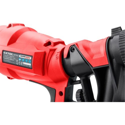 akkus festékszóró gép, Share20V, 20V, Li-ion, 1db akku, 1db töltő, 2000 mAh, 700 ml/perc