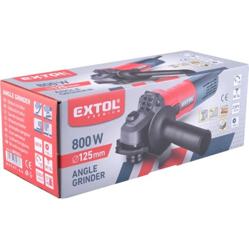 sarokcsiszológép 125 mm, 800 W, keskeny kivitel, páncélozott tekercselés, porvédett csapágy