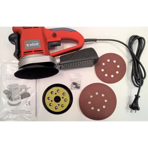 rotációs (excentrikus) csiszológép 450W, átmérő:150/125mm, ford.:4000-13000